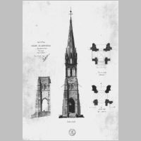 Plans du clocher, Illustration Jean Gourbeix, culture.gouv.fr.jpg